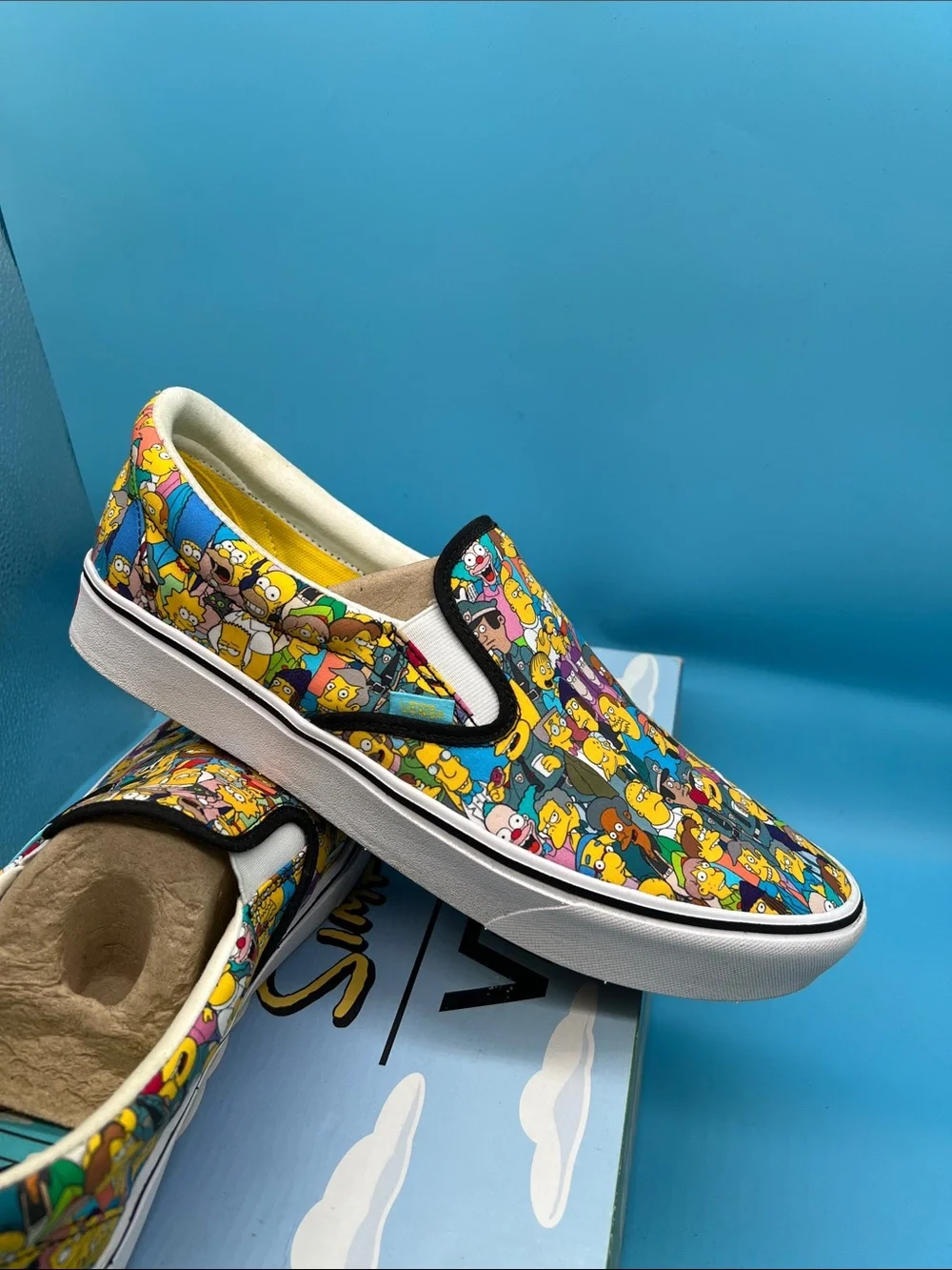 Rare Vans The Simpsons Slip-On Shoes Men’s 12 Comfycush used once